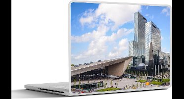 Laptop sticker - 13.3 inch - Rotterdam - Station - Wolken - 31x22,5cm - Laptopstickers - Laptop skin - Cover
