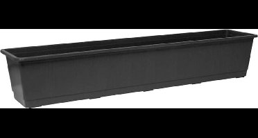 Geli Plantenbak - grijs - rechthoekig - kunststof - 80 x 17,5 cm - Bloembakken/plantenbakken voor binnen/buiten
