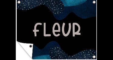 Tuin decoratie Fleur - Pastel - Meisje - 40x30 cm - Tuindoek