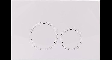 Bedieningsplaat StarBlueDisc Doppio 15 Geschikt voor Geberit UP100 UP320 UP300 UP700 UP720 Wit