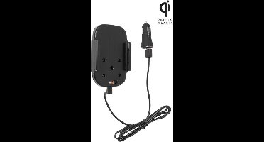 Brodit houder geschikt voor Apple iPhone 12/ 12 Pro Qi Wireless Actieve verstelbare houder met 12V USB plug