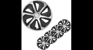 ProPlus Wieldoppen Set - Ø 13 inch - Roco - Mat Zwart / Aluminium - 4 stuks