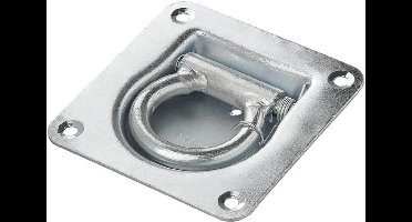 ProPlus Sjoroog met dekring en veer - inbouw 20 mm - staal - 100 x 105 mm