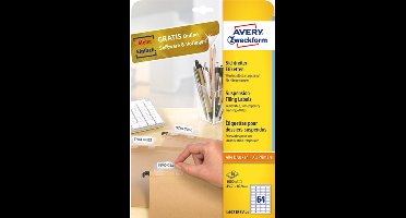 Avery L6021REV-25 printeretiket