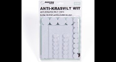Benson Antikrasvilt - Wit - Diverse maten - 80 stuks - Sterk klevend