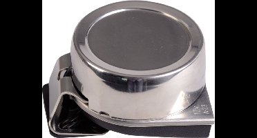 Electrische hoorn - 12 volt - compact rond - RVS