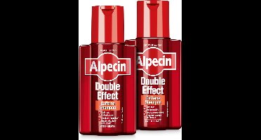 Alpecin Double Effect 2x 200ml | Anti roos en natuurlijke haargroei shampoo | Voorkomt en Vermindert Haaruitval
