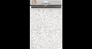 Faux Leather Papier, vel 21x27,5+21x28,5+21x29,5 cm, dikte 0,55 mm, unikleurig,met folie,bedrukt, 3 vel