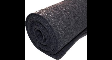 Vilt bekleed tapijt - Zwart - 200 x 2.000 cm