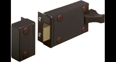 Oplegslot - Bruin - Staal - Lips - Lips OSW 1755-60 D bijzet DIN links1/rechts2 binnendraaiend