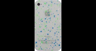 Apple iPhone 4/4s Hoesje - Xccess - Spray Paint Serie - Hard Kunststof Backcover - Groen - Hoesje Geschikt Voor Apple iPhone 4/4s