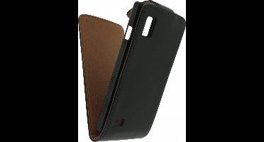 LG Optimus L9 Hoesje - Xccess - Serie - Kunstlederen Flipcase - Zwart - Hoesje Geschikt Voor LG Optimus L9