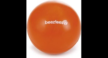 Beeztees rubber bal massief no 4 oranje 7,5 cm