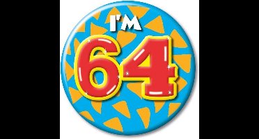 Button klein - i'm 64 Leeftijd Fun gifts