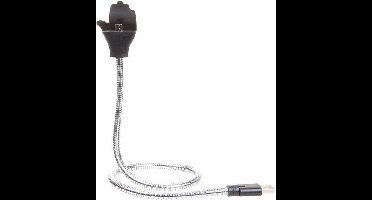 Kamparo Micro Usb-kabel 2-in-1 Hand 58 Cm Zwart/zilver