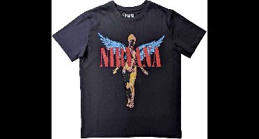 Nirvana - Angelic Kinder Tshirt - Kids tm 12 jaar - Zwart