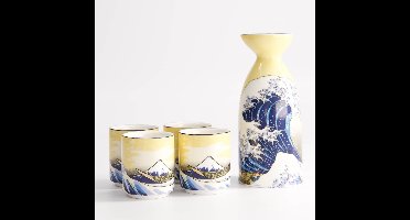 Tokyo Design Studio - Kawaii - Hokusai - Sake Set 1:4 - 120/50ML