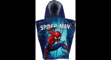 Spiderman Poncho met capuchon Kinderponcho handdoek 50x100cm Katoen