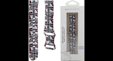 Hello - Kitty - Siliconen Heads & Stripes universeel 22mm - zwart