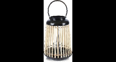 Kaars Lantaarn Bamboe 33 cm - Kaarsenhouder - Tuinlantaarn - Tuinverlichting