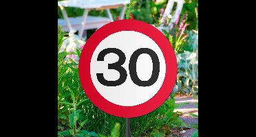 Tuinbord Verkeersbord 30 inclusief stok