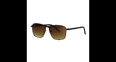 Spectrum Zonnebril Zwart Bruin Glas Heren