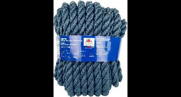 Seilflechter - Birotex - 3-strengs Polypropyleen - Navy - 14mm - Bundel - Maat: 15M