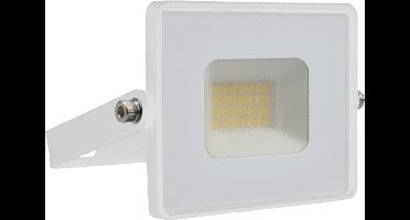 V-TAC VT-4021W-N LED Schijnwerper - Slimline E-serie - IP65 Waterdicht - Witte behuizing - 20W - 1620 Lumen - 6500K