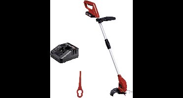 Einhell Accu Grastrimmer GC-CT 18/24 Li Kit - Power X-Change - 18 V/Li-ion - Maaidiameter: 24 cm - Bloembeschermer - Traploos uitschuifbare geleidesteel - Incl. 20 kunststof messen - Incl. 2.0 Ah accu + lader