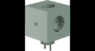 Avolt Square 2 stekkerblok met 2x USB-C 30W - Oak Green