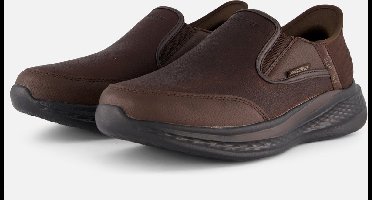 Skechers Slade - Cooper - Heren Instappers - Donkerbruin