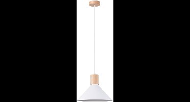 Sollux Lighting Hanglamp Jaga - 120x30x30cm - E27 - wit - staal