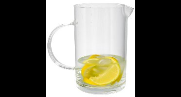 Gerimport Schenkkan water/wijn karaf Lucia - borosilicaat glas - 850 ml - 10 X 17 X 16 CM