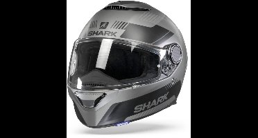 Shark Spartan 1.2 Strad Mat Antraciet Zwart Zilver Integraalhelm - Helm