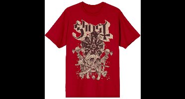 Ghost Skull n Blones Papa Heren T-shirt - rood - 4XL
