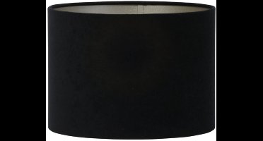Light - Living Lampenkap Velours - Velvet - Zwart - 20 x 15 x 20 cm (BxHxD)