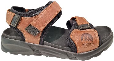 Mephisto Sandaal Tito Chestnut Heren Sandalen - Bruin Zwart - 45