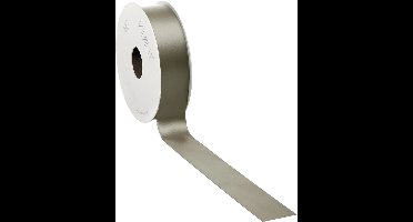 Taupe Satijnlint | zeer luxe kwaliteit |25 mm / 25 mtr.