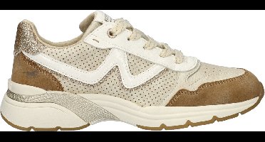 Mustang dames sneaker - Beige wit - Maat 36