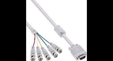 VGA (m) - 5x BNC (m) videokabel / beige - 5 meter