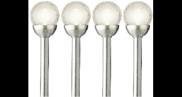 Lumineo LED tuinlampjes instekers - 1x - solar - ronde bol - 30 cm - tuinverlichting - buitenverlichting