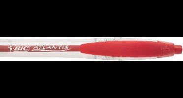 Balpen Bic Atlantis classic grip clic medium rood