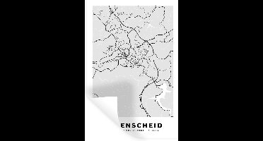 Muurstickers - Sticker Folie - Plattegrond - Kaart - Duitsland - Lüdenscheid - Stadskaart - 20x30 cm - Plakfolie - Muurstickers Kinderkamer - Zelfklevend Behang - Zelfklevend behangpapier - Stickerfolie
