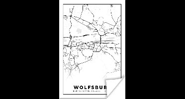 Poster Wolfsburg - Plattegrond - Kaart - Stadskaart - 20x30 cm