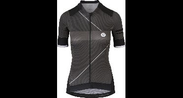 AGU Stripe Fietsshirt Premium Dames - Black_Grey - XS