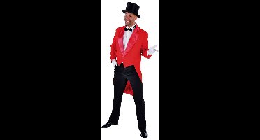 Magic Design Slipjas Cabaret Heren Polyester Rood Maat Xl