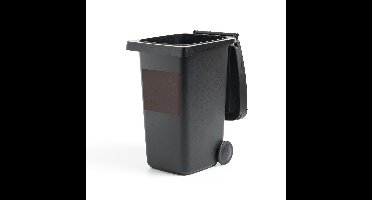 Container sticker Blad - Bruin - Patronen - 40x40 cm - Kliko sticker