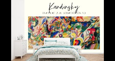 Behang - Fotobehang Schilderij - Wassily Kandinsky - Abstract - Breedte 600 cm x hoogte 400 cm