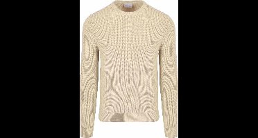 Suitable Trui Wol Blend Ecru - Maat XL - Heren - Sweater