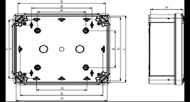Schneider Electric PanelSeT TBS NSYTBS1176 Wandbehuizing 74 x 116 x 62 ABS Grijs-wit (RAL 7035) 5 stuk(s)